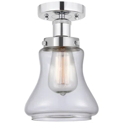 Innovations Lighting Edison Bellmont 7" Polished Chrome Semi Flush Mount W/ Clear Shade