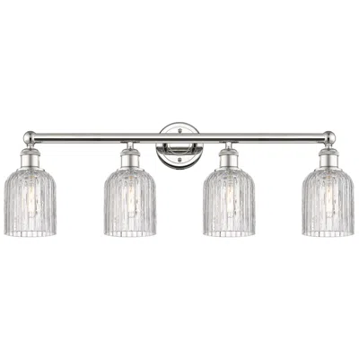 Innovations Lighting Edison Bridal Veil 32"w 4-light Polished Nickel Bath Light W/ Clear Sh