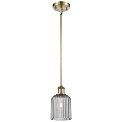 Innovations Lighting Edison Bridal Veil 5" Cord Hung Mini Pendant Antique Brass Princess Blue