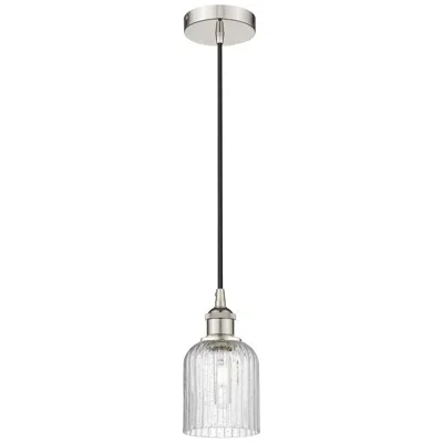 Innovations Lighting Edison Bridal Veil 5" Cord Hung Mini Pendant Black Brass Princess Blue