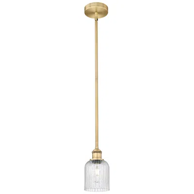 Innovations Lighting Edison Bridal Veil 5" Cord Hung Mini Pendant Satin Gold Princess Blue