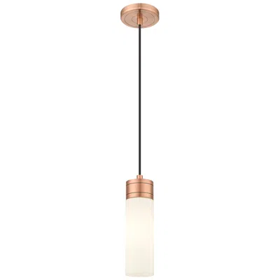Innovations Lighting Edison Bridal Veil 5" Cord Hung Mini Pendant Satin Nickel Gloss White