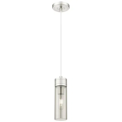 Innovations Lighting Edison Bridal Veil 5" Stem Hung Mini Pendant Polished Nickel Mercury