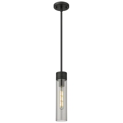 Innovations Lighting Edison Bridal Veil 5" Stem Hung Mini Pendant Satin Nickel Mercury