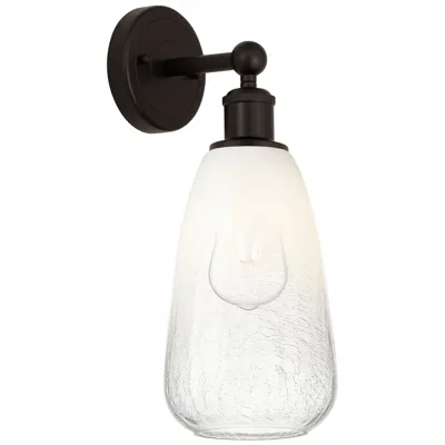 Innovations Lighting Edison Brookhaven Almond 15"h Oil Rubbed Bronze Sconce With Opal Shade