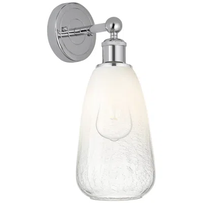 Innovations Lighting Edison Brookhaven Almond 15"h Polished Chrome Sconce With Opal Shade