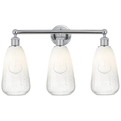 Innovations Lighting Edison Brookhaven Almond 24"w 3 Light Chrome Bath Light W/ Opal Shade