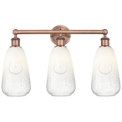 Innovations Lighting Edison Brookhaven Almond 24"w 3 Light Copper Bath Light W/ Opal Shade