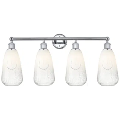 Innovations Lighting Edison Brookhaven Almond 33"w 4 Light Chrome Bath Light W/ Opal Shade