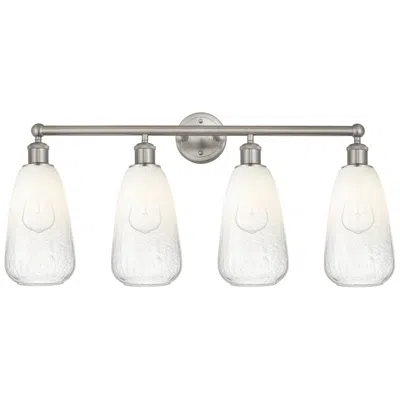 Innovations Lighting Edison Brookhaven Almond 33"w 4 Light Nickel Bath Light W/ Opal Shade