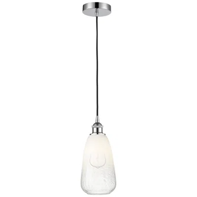 Innovations Lighting Edison Brookhaven Almond 6"w Chrome Cord Mini Pendant W/ Opal Shade
