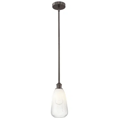 Innovations Lighting Edison Brookhaven Almond 6"w Oiled Bronze Stem Pendant W/ Opal Shade
