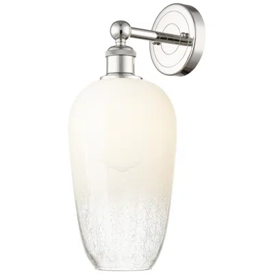 Innovations Lighting Edison Brookhaven Flute 17"h Polished Nickel Sconce With Opal Shade