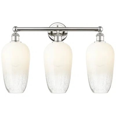 Innovations Lighting Edison Brookhaven Flute 25"w 3-lt Polished Nickel Vanity W/ Opal Shade