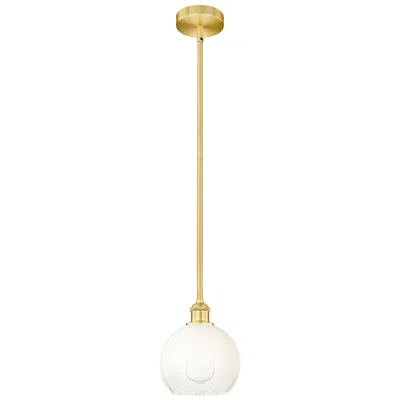 Innovations Lighting Edison Brookhaven Globe 8"w Gold Stem Hung Mini Pendant W/ Opal Shade