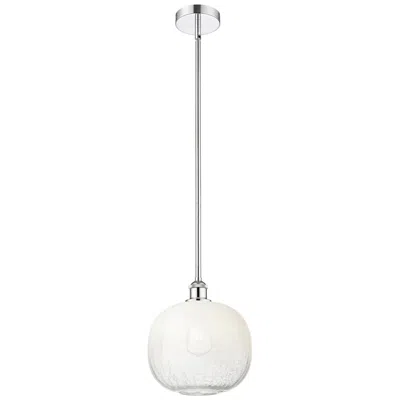 Innovations Lighting Edison Brookhaven Sphere 11"w Chrome Stem Mini Pendant W/ Opal Shade