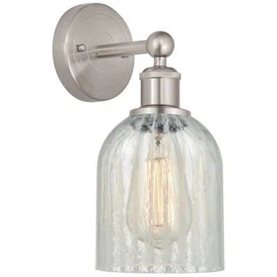 Innovations Lighting Edison Caledonia 5" Brushed Satin Nickel Sconce W/ Mouchette Shade In Multi
