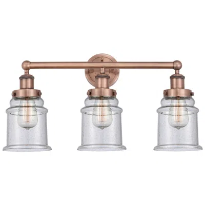 Innovations Lighting Edison Canton 24" Wide Antique Copper 3-light Bath Light