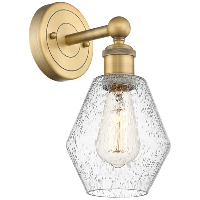 Innovations Lighting Edison Cindyrella 12"high Brushed Brass Sconce With Seedy Shade