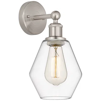 Innovations Lighting Edison Cindyrella 6" Brushed Satin Nickel Sconce W/ Clear Shade