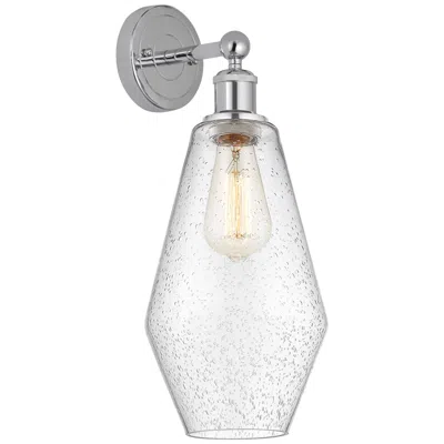 Innovations Lighting Edison Cindyrella 7" Polished Chrome Sconce W/ Seedy Shade In Gray