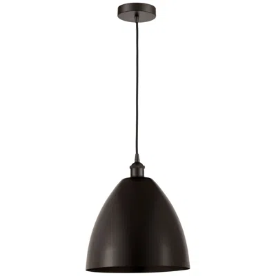 Innovations Lighting Edison Dome 12" Wide Bronze Corded Mini Pendant W/ Bronze Shade