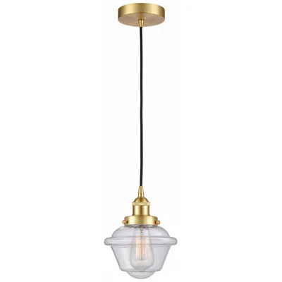 Innovations Lighting Edison Oxford 7 1/2" Wide Satin Gold Mini Pendant