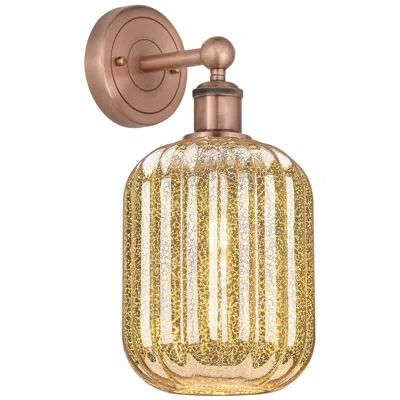 Innovations Lighting Edison Preston 14" High Antique Copper Sconce With Mercury Jar Shade