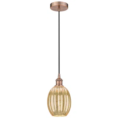 Innovations Lighting Edison Preston 6"w Copper Cord Hung Mini Pendant W/ Mercury Bulb Shade