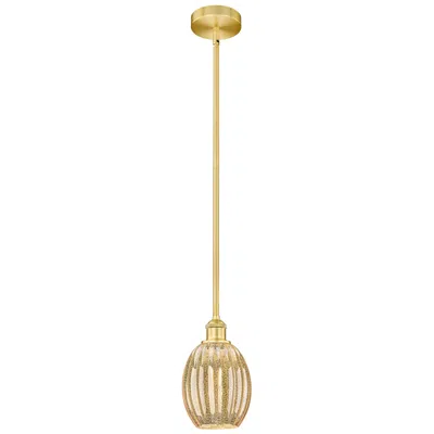 Innovations Lighting Edison Preston 6"w Gold Stem Hung Mini Pendant W/ Mercury Bulb Shade