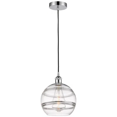 Innovations Lighting Edison Rochester 10"w Polished Chrome Corded Mini Pendant W/ Clear Sha