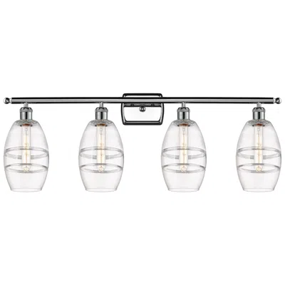 Innovations Lighting Edison Rochester 32.88"w 4-light Copper Bath Vanity Light W/ Clear Sha In Gray