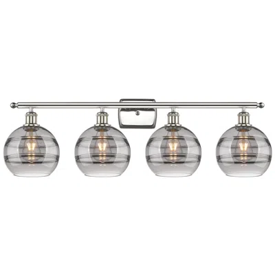 Innovations Lighting Edison Rochester 35"w 4-light Oiled Bronze Bath Vanity Light W/ Clear