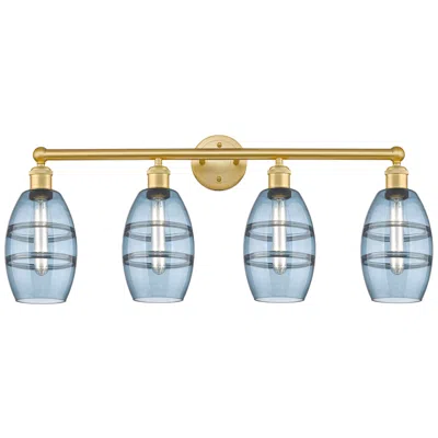 Innovations Lighting Edison Vaz 35" Wide 4-light Matte Black Bath Vanity Light With Clear S