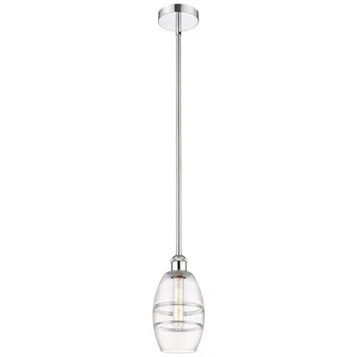 Innovations Lighting Edison Vaz 5.88" Wide Polished Chrome Stem Hung Mini Pendant W/ Clear