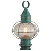 Innovations Lighting Ellington - 1 Light - 21 Inch - Verde Green - Solid Brass - Post Lantern