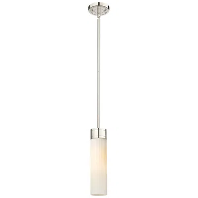Innovations Lighting Empire 3 1/4"w Polished Nickel Mini Pendant W/ White Glass