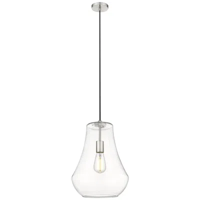 Innovations Lighting Fairfield 12" Brushed Satin Nickel Cord Hung Mini Pendant W/ Clear Sha
