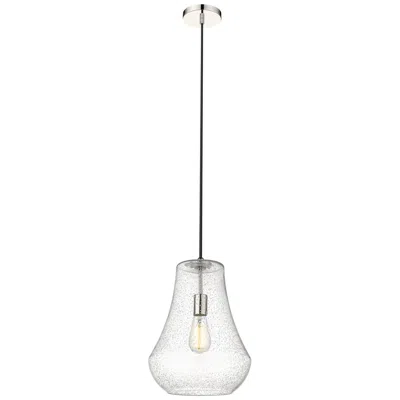 Innovations Lighting Fairfield 12" Polished Nickel Cord Hung Mini Pendant W/ Seedy Shade