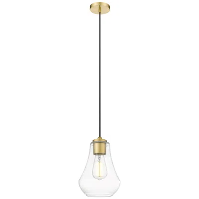 Innovations Lighting Fairfield 7" Wide Satin Gold Mini Pendant With Clear Shade