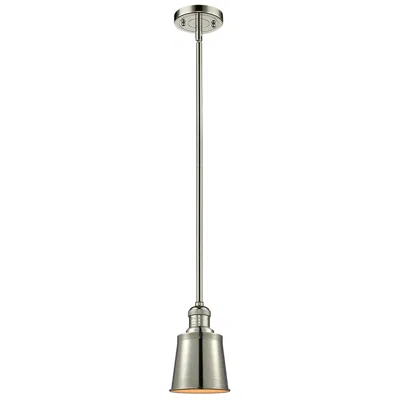 Innovations Lighting Franklin Addison 5" Polished Nickel Stemmed Mini Pendant