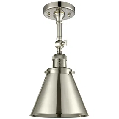 Innovations Lighting Franklin Appalachian 8"w Polished Nickel Adjustable Semi.flush
