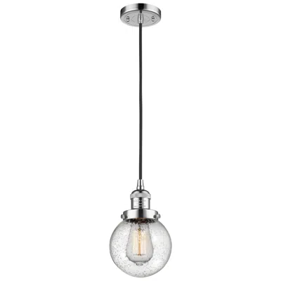 Innovations Lighting Franklin Beacon 6" Wide Polished Chrome Corded Mini Pendant W/ Seedy S