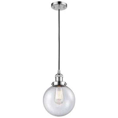 Innovations Lighting Franklin Beacon 8" Wide Polished Chrome Corded Mini Pendant W/ Seedy S