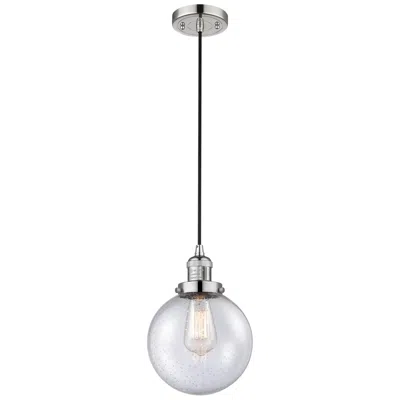 Innovations Lighting Franklin Beacon 8" Wide Polished Nickel Corded Mini Pendant W/ Seedy S