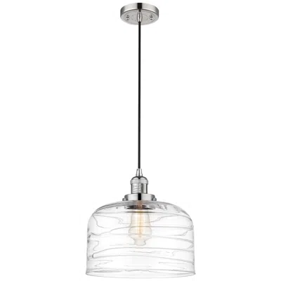 Innovations Lighting Franklin Bell 12" Polished Nickel Corded Mini Pendant W/ Deco Shade