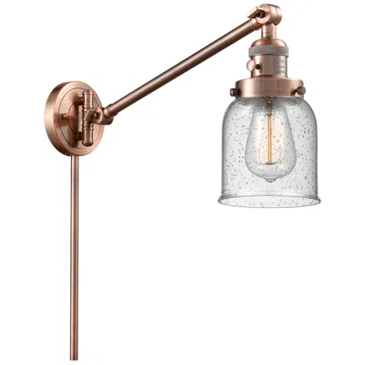 Innovations Lighting Franklin Bell 25" High Copper Swing Arm W/ Seedy Shade