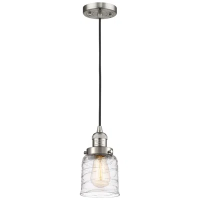 Innovations Lighting Franklin Bell 5" Brushed Nickel Corded Mini Pendant W/ Deco Shade