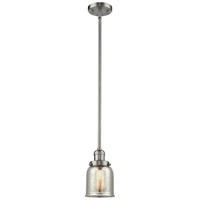Innovations Lighting Franklin Bell 5" Brushed Nickel Stemmed Mini Pendant W/ Mercury Shade