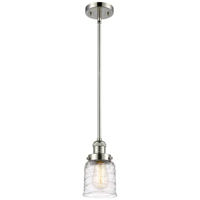 Innovations Lighting Franklin Bell 5" Polished Nickel Stemmed Mini Pendant W/ Deco Shade